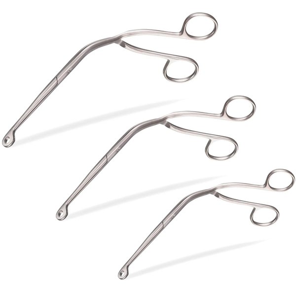 AAProTools Magill Forceps 6" + 8" + 10" (Infant + Child + Adult) ENT Anesthesia Instruments EMT EMS Supplies, Long Forceps, Stainless Steel Medical Supplies