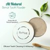 BeNat All Natural Tooth Powder for Teeth Whitening, Gluten Free Toothpaste Powder Teeth Whitener with Essential Oil to Fight Bad Breath, Sensitive Teeth 1.8 oz for Women, Men, and Kids