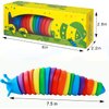 3D Printed Fidget Slug , Flexible Articulated Slug Fidget Toy, Fun Crawling Slug Autism Sensory Toys, Anxiety Relief for Kids, Adults, Birthday Gifts