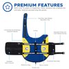 Paws Abroad Dog Life Jacket - Keep Your Canine Safe with a Neoprene Life Vest for Swimming and Boating - Available in Different Sizes, Color and Design to Choose - Blue and Yellow, Medium