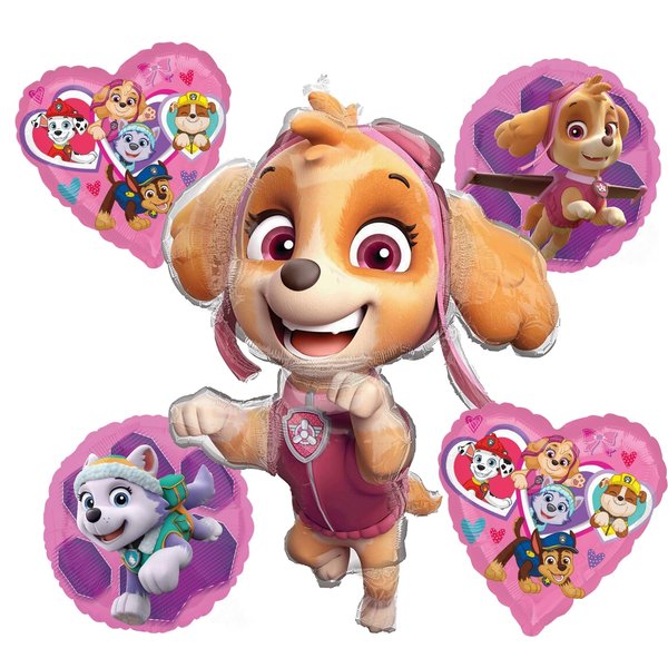 Anagram Skye and Everest Girl Birthday Party Balloon Bouquet Decorations, BQ_4239