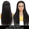 Idoli Straight Lace Front Wigs Human Hair, 13x4 HD Lace Frontal Wigs Human Hair, 180 Density Brazilian Virgin Lace Front Wig, Lace Front Wigs Human Hair For Black Women Natural Color (22 Inch)