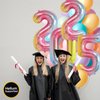 Smlpuame 40 Inch 2025 Balloons Gradient Rainbow, Huge Foil Number Balloons for Happy New Years Festival Celebration Prom Party Supplies Class of 2025 Graduation Decorations