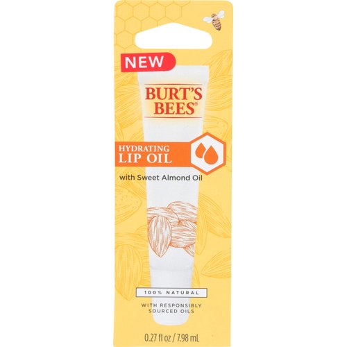 Burt's Bees Hydrating Lip Oil With Sweet Almond Oil By Burts Bees for Unisex - 0.27 Oz Lip Oil, 0.27 Oz