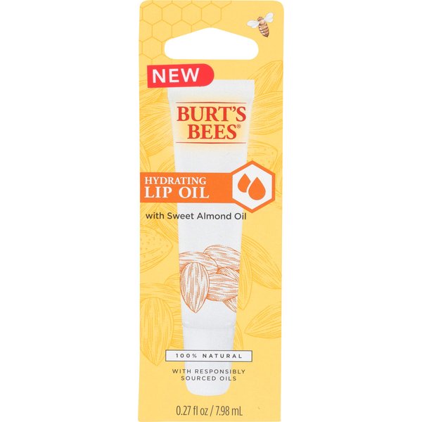 Burt's Bees Hydrating Lip Oil With Sweet Almond Oil By Burts Bees for Unisex - 0.27 Oz Lip Oil, 0.27 Oz