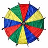 GSi Kids Play Parachute Rainbow Parachute Toy Tent Game for Children Gymnastics Cooperative Play and Outdoor Playground Activities (12 Feet)