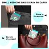 Small Pill Bags for Travel Pill Pouch Bags Zippered Pill Pouch Reusable Storage Pouches with Slide Lock Clear Plastic Portable Pill Baggies for Pills Small Items Storage(24 Pieces)