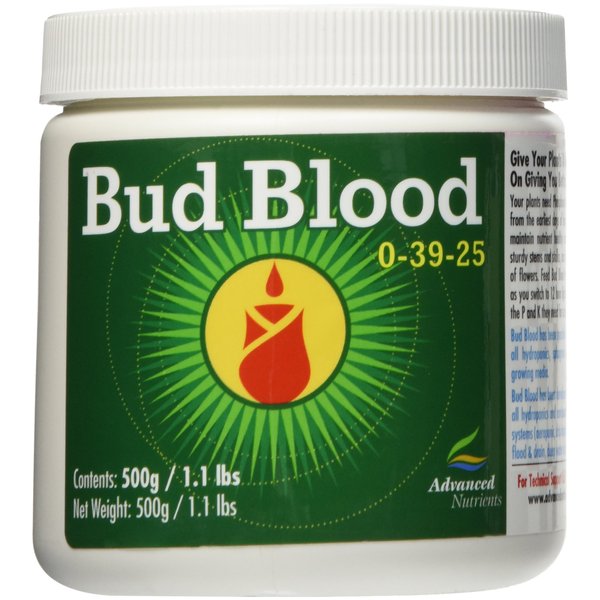 Advanced Nutrients 2300-36-4 Bud Blood Fertilizer, 500gm, 0.5 kg, Brown/A