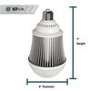 High-Lumen A-Shaped LED Light Bulb, 5,000 Lumens, 50W, Easy to Install - Ideal for Garage, Workshop, Basement (E26 Base)