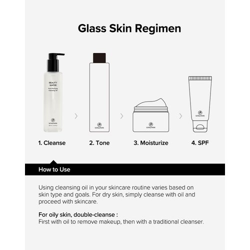 SON&PARK Cleansing Oil for Pore Purifying & Control Mild & Deep Facial Cleanser, Blackhead Melting Daily Makeup Removal with Jojoba, Avocado, Olive, Tea Tree Leaf Oil 6.76 fl oz(200ml) Made In the USA