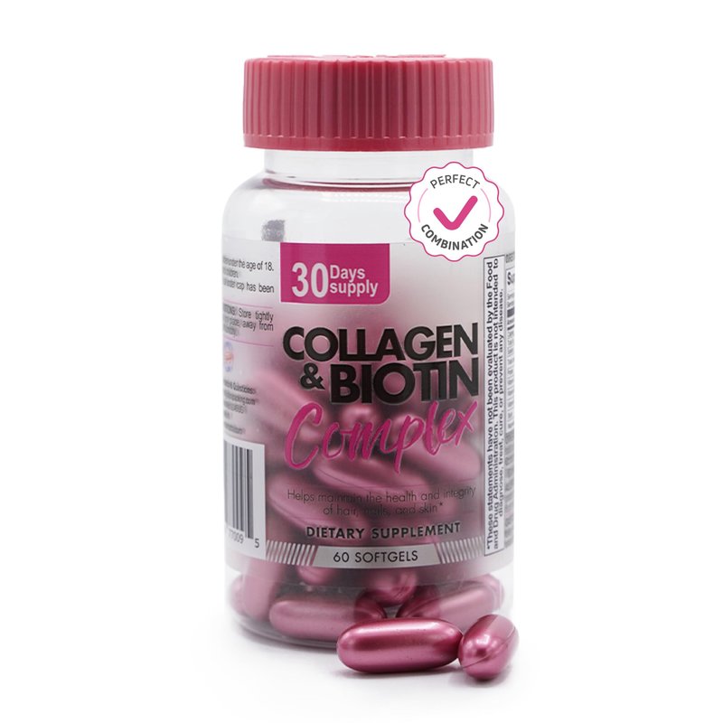 Ben´Fit Collagen & Biotin Complex – 3000 mcg Biotin, 600 mg Collagen ...