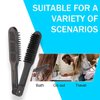 Garqitwan Hair Brush, Double Sided Straightening Detangler Comb, Boar Bristle Hair Brush for Smoothing and Straight Hair Styles, Black-brown