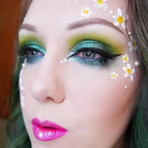 St Patricks Day Green Eyeshadow Palette, 16 Colors Green Glitter Matte Eyeshadow Makeup Palette,Forest Green Yellow Colorful Eye Shadow Plattet Highly Pigmented Waterproof Dark Eyeshadow Pallete