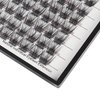 Bodermincer D Curl Wide Cluster Clusters Individual Lashes Mink Cluster Eyelash Extension Natural 3D Russian Volume Faux Eyelashes Individual Lashes Makeup 10-18mm to Choose (16MM)