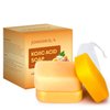 Johohula Kojic Acid Dark Spot Remover Soap Bars with Vitamin C, Retinol, Collagen, Turmeric - Smooth for Face and Body, Firm and smooth skin - 3 X 100g Bars
