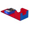 Ultimate Guard Sidewinder Synergy 100+, Deck Box for 100 Double-Sleeved TCG Cards, Blue/Red, Magnetic Closure & Microfiber Inner Lining