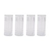 4 Pieces 15ml Clear Empty Deodorant Containers Twist-up Deodorant Containers Empty Deodorant Tubes Bottom Filling Deodorant Bottles for DIY Cosmetic Lip Balm Tubes