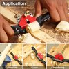 boeray 2pcs Adjustable SpokeShave with Flat Base, 6pcs Metal Blade and 1pcs Portable Woodworking Planes Wood Working Hand Tool Perfect for Wood Craft, Wood Craver, Wood Working