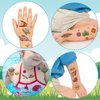 10 Sheets Space Temporary Tattoos for Kids, Waterproof Fake Tattoos Stickers, Cartoon Astronaut Spaceship Rocket Tattoos for Children Boys Girls Birthday Party Favour Supplies School Prizes Rewards