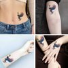 Dopetattoo 6 Sheets Colorful Phoenix Temporary tattoo Fake Tattoos for Woman Adults