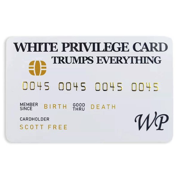 White Privilege Cards Trumps everything funny card Joke Wallet Inspirational Cards (12)