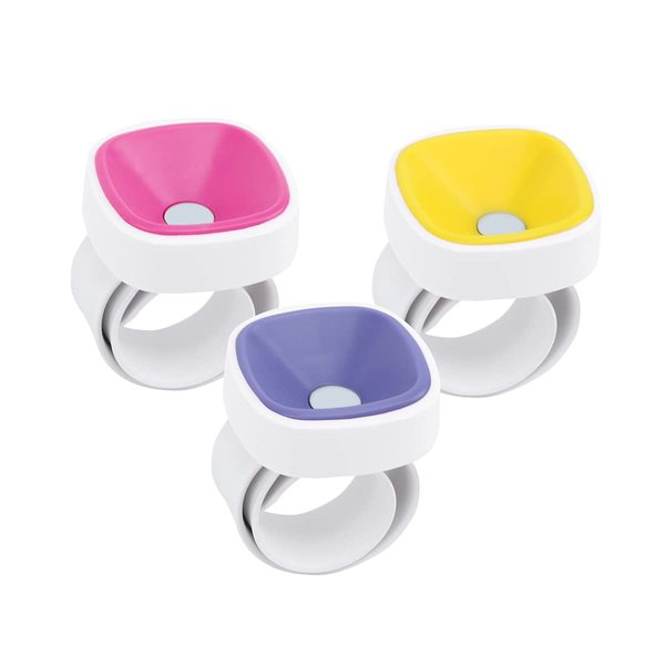 Sew Tech 3 Pack Magnetic Wrist Pin Cushion for Sewing Pins, Strong Magnet Sewing Pin Holder, Wristband Pincushions for Needles, Silicone Braider Band Bracelet for Hair Clips (3 Magnetic Pin Cushions)