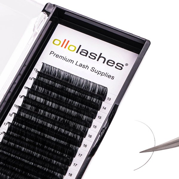 Eyelash Extension B C CC D J Curl Mix 5-20mm 0.03-0.15 Super Matte Classic Lash Extensions Professional Supplies for Lash Techs (D-0.05, 13-20mm)