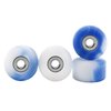 Teak Tuning Apex 61D Urethane Fingerboard Wheels - New Street Shape, 7.7mm Diameter - Ultra Spin Bearings - Made in The USA - "Ocean Swirl" Colorway