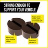 Mission Automotive 2-Pack of Rubber Jack Pads (Slotted Pucks) - Universal, Standard-Size Adapter - Frame Rail Protector Puck/Pad Keeps Pinch Weld, Paint and Metal Safe
