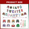Christmas Ugly Sweater Party Decorations - Include Hanging Banner Hanging Swirl Ugly Sweater Christmas Party Supplies for Christmas Holiday Xmas Tacky Sweater Party