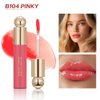 MYUANGO Hydrating Lip Care Lip Tint, Moisturizing Lip Oil,Shiny Lip Glow Vegan Plumping Lip Gloss for Dry Lips (104, Travel Size)