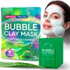 Bubble Skincare - Bubble Exfoliating Mask Carbonated Bubble Clay Mask - Bubble Exfoliating Mask - Gift for Woman - Green Tea Face Mask - Pore Tight Peeling - Oxygen Foaming Face Mask (7 Pack)