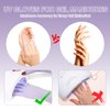 chemotex UV Nail Gloves, Professional UPF50+ Protection UV Gloves for Gel Manicures, Art Skin Care UV Gloves for Gel Nail Lamp, Fingerless Gloves for Protect Hands from Harm, Purple
