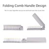 2 Piece Folding Hair Brush Set, Portable Travel-Friendly Comb – Small, Foldable for Purses – Mini Pocket Brush for Women and Girls – Anti-Static Double-Sided Compact Hair Comb