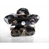 Small mini black lacy flower hair claw clip with crystals (Crystal choice: No crystal)