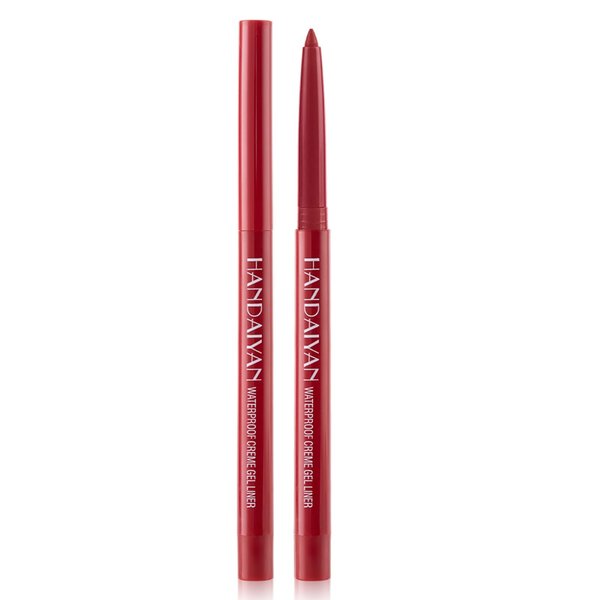 DekRion Eyeliner Pencil, Waterproof Eyeliner Long-lasting, Dark-red Eyeliner, High-Pigmented Colorful Eyeliners Easy To Use Eyeliner Pen for Women, Dark-red