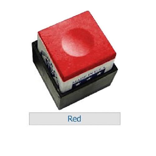 Silver Cup Set of 6 Red Billiard Pool Cue Chalk