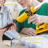 MONVICT Cordless Glue Gun for Dewalt 20V Battery with 50 Glue Sticks, Upgraded 100W Digital Temperature Adjustable Handheld Electric Power Full Size Heavy Duty Hot Glue Gun (Tool only)