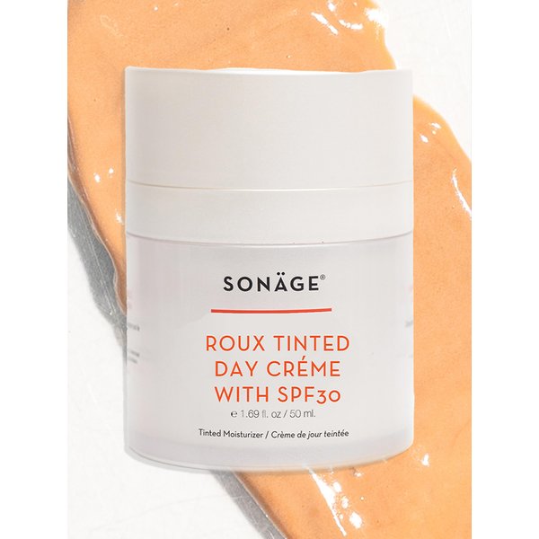 Sonage Roux Tinted Day Creme with SPF 30 | Natural Lightweight Mineral Sunscreen with Zinc Oxide | No Whitecaste | Ideal Under Makeup