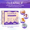 CLEARALIF Laundry Detergent Sheets 80 Sheets (Up to 160 Loads), Lavender - Great For Apartments, Dorms,Eco Friendly