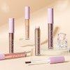 LUXAZA 5Pcs Champagne Brown Liquid Eyeshadow Set,Shimmer & Metallic Glitter Eyeshadow,Highly Pigmented Long Lasting Liquid Shadow Eye Makeup,5 Colors Quick-Drying Sparkling Eye Shadow Makeup Set