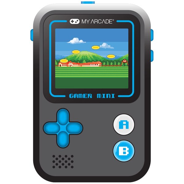 My Arcade Gamer Mini Classic-Blue: Miniature Handheld Gaming System Packed with 160 Games, 1.8" Color Display (DGUN-3926)