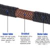 Byredio 3/8 Fuel Line - 10ft 300 psi High-Pressure 300PSI Transmission Cooler Hose NBR Hose For Oil, Gas, Fuel, Diesel, Hydraulic (10mm ID)