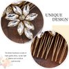 Latious Crystal Bridal Hair Comb Gold Rhinestone Hair Piece Wedding Hair Accessories for Brides and Bridesmaid (Gold)