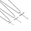 Ursteel Easter Gifts for Teen Boys Men - Cross Necklace for Men, Stainless Steel Cross Chain Silver Mens Cross Necklace 18 Inch, Christian Jewelry Cross Necklace for Men Gifts