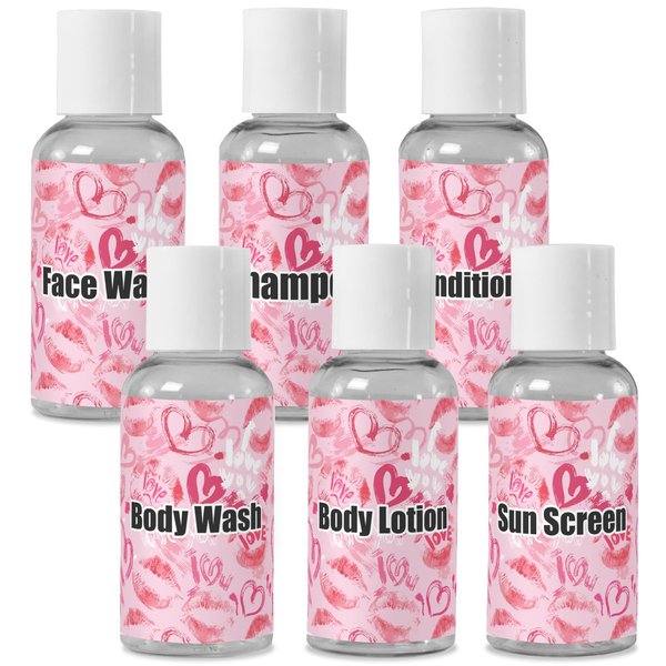 YouCustomizeIt Personalized Lips n Hearts Travel Bottles