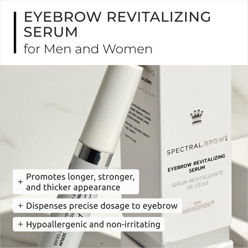 Spectral.BROW Brow Enhancing Serum by DS Laboratories - Promotes Appearance of Full, Bold Eyebrows, Get Denser, Thicker Eyebrows, Vegan and Cruelty Free
