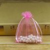 Jwsqmc 4x6 Inch Organza Gift Bags with Drawstring for Jewelry,Candy,Set of 100 Pink Sachet,Sheer Fabric Mesh Pouches Organizer for Baby Shower,Birthday,Party Favors,Wedding,Bridal Shower,Christmas