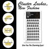 ETVITE Lash Clusters DIY Cluster Lashes Individual Lashes, 3D Effect C Curl Home Eyelash Extensions Manga Eyes, Soft Light Natural Look New Styles（Libra 10mm)