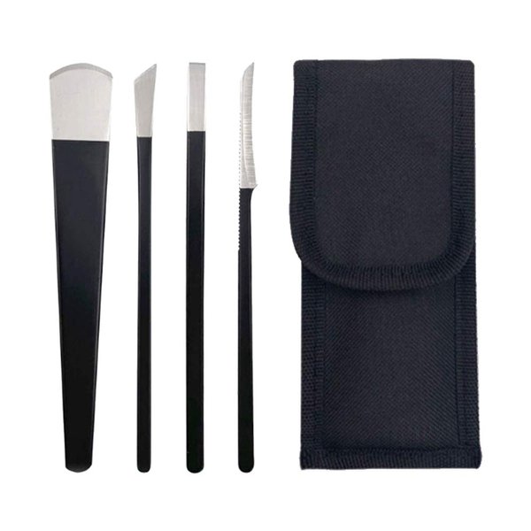 Pedicure Knife Set, 4Pcs Pedicure Knife for Feet Ingrown Toe Nail Correction Nippers Clipper Remover with Storage Bag. (4 Pieces Set)